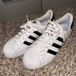 Adidas Black & White and Pink & White Sneakers (2 pairs!)